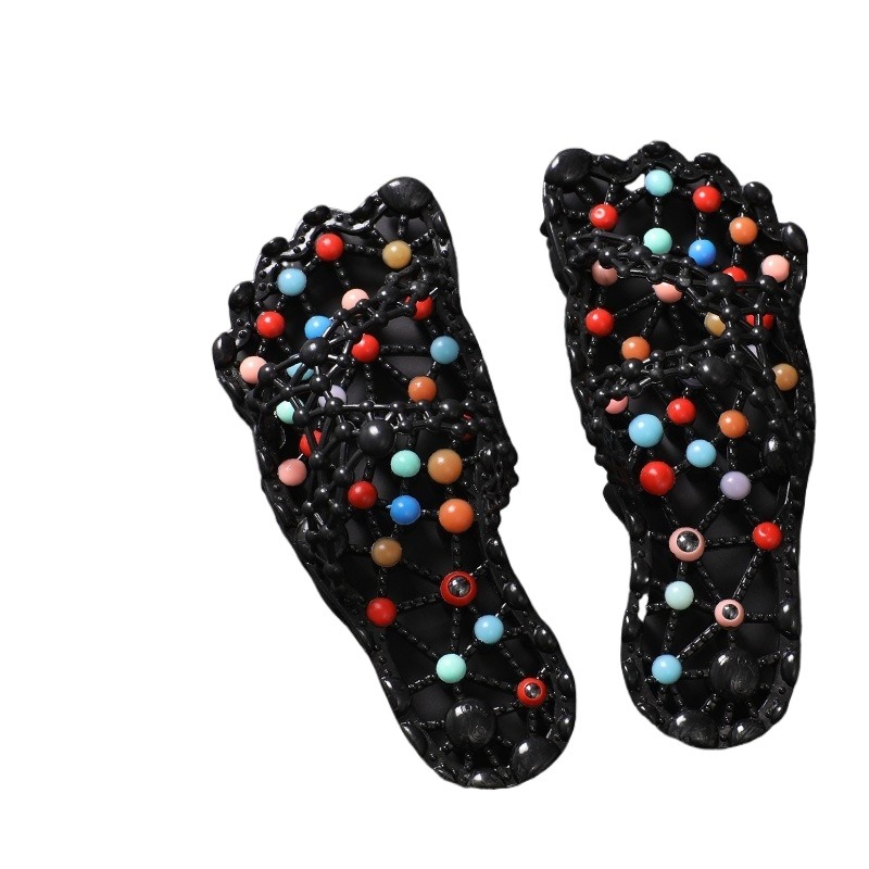 Health & Wellness Unlimited - Chaussons d'été antidérapants à granules pour