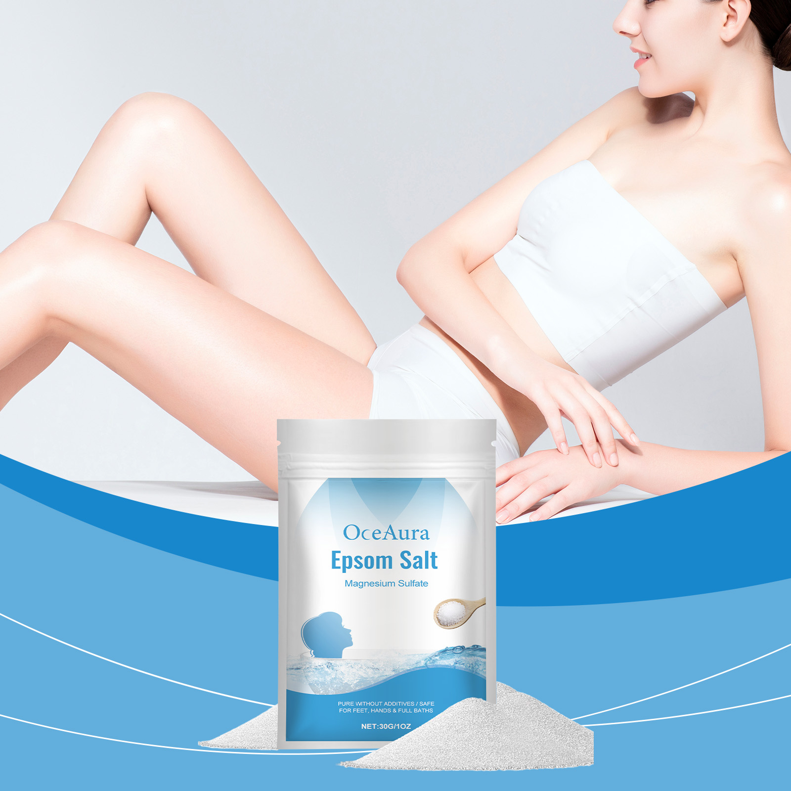 Bath Salts Magnesium - Epsom sel produits de bain et