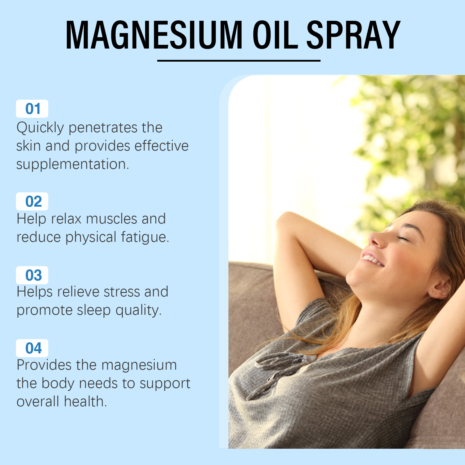 Spray d'huile de magnésium pur - Bath Salts Magnesium avis et prix
