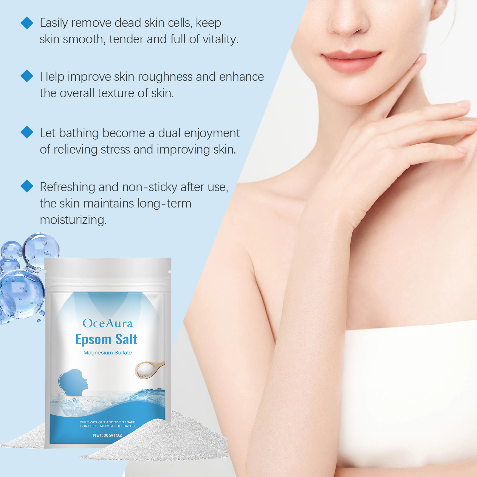OceAura Sel de Bain d'Epsom An - Bath Salts Magnesium avis et prix