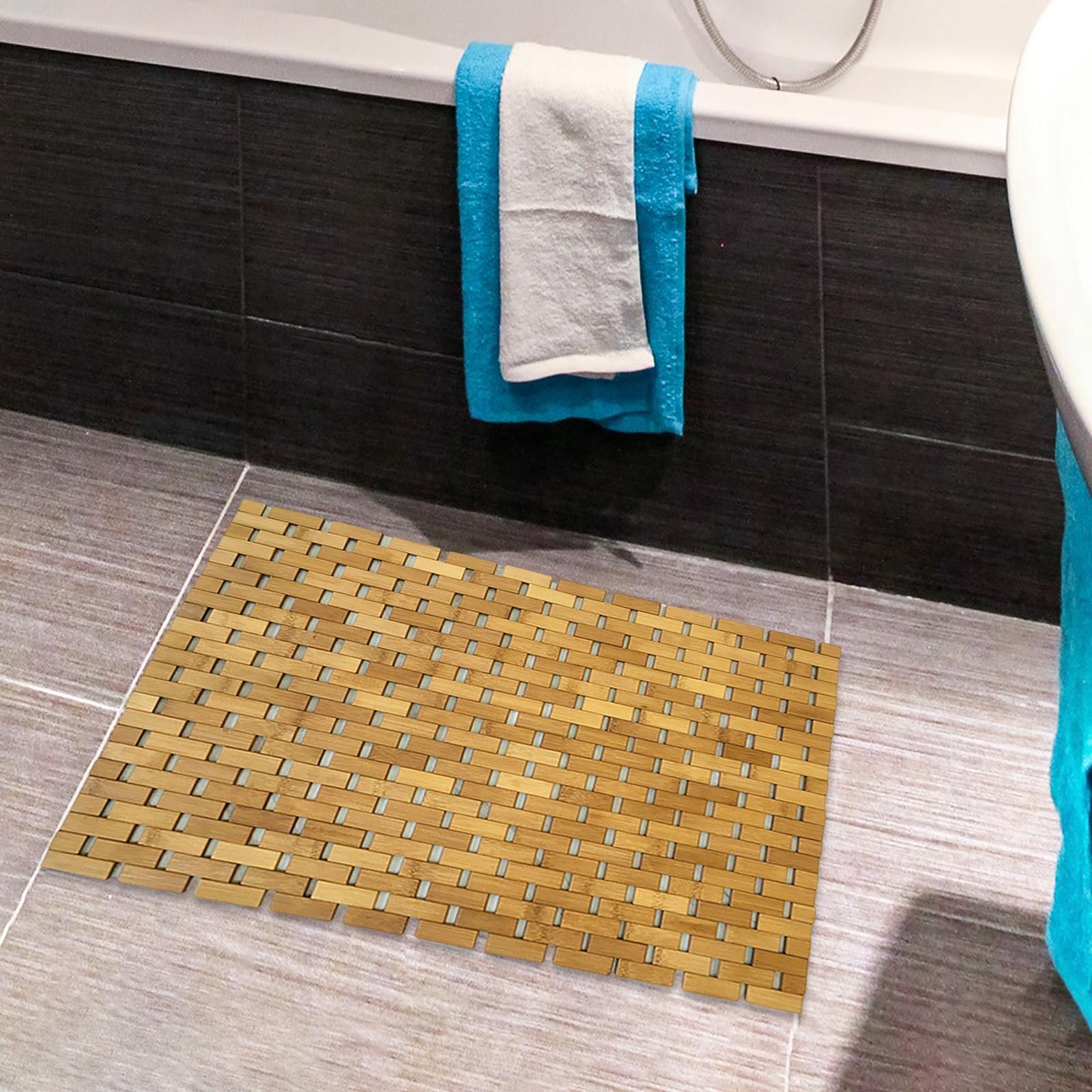 Tapis de salle de bain en bois - Bamboo Bath Mat avis et prix