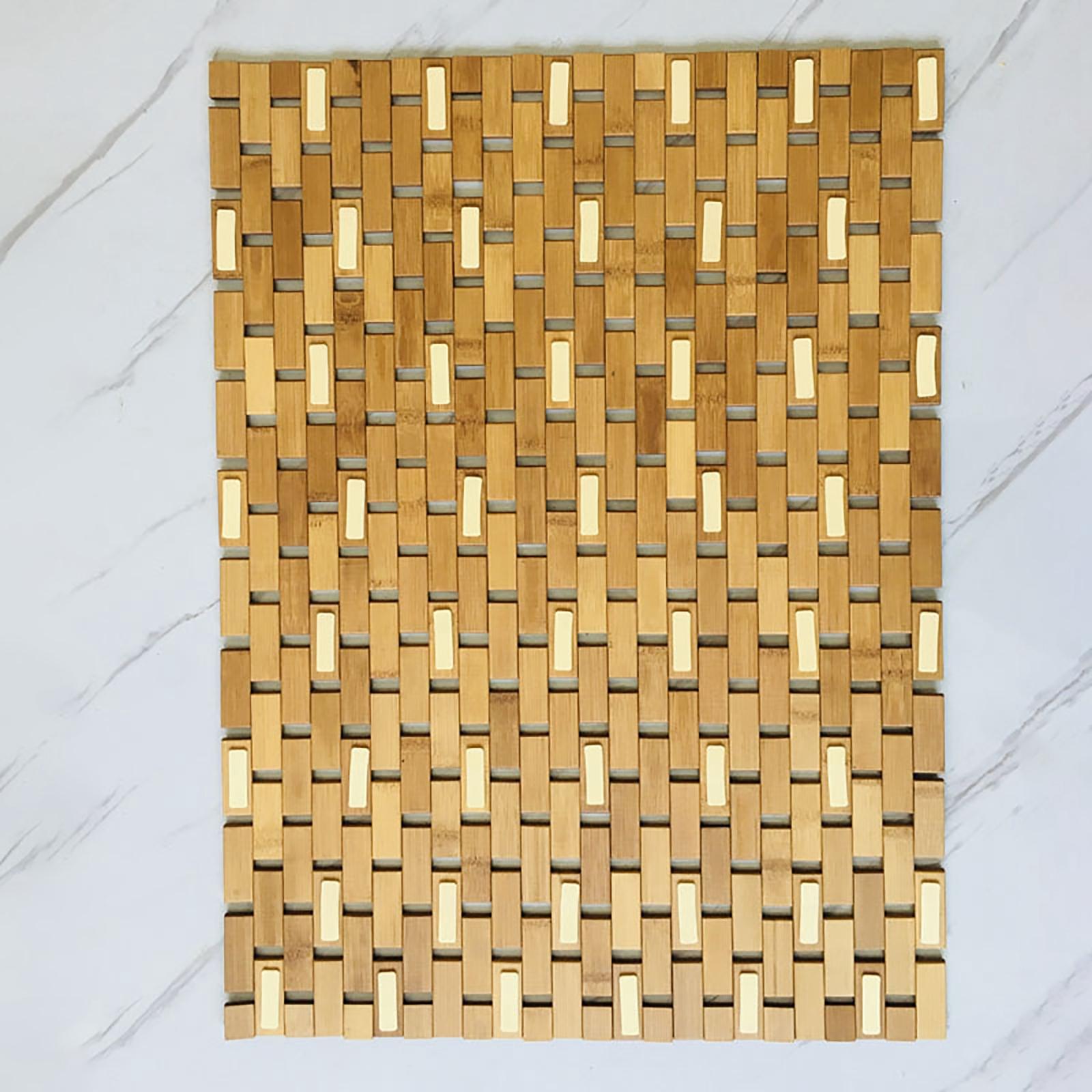 Tapis de salle de bain en bois - Bamboo Bath Mat avis et prix