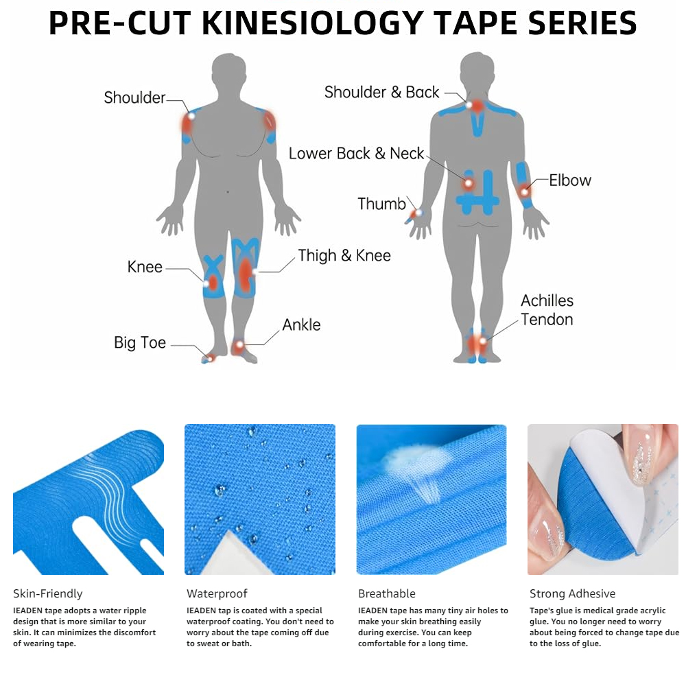 Ruban de kinésiologie prédécou - Sports Taping Precut avis et prix