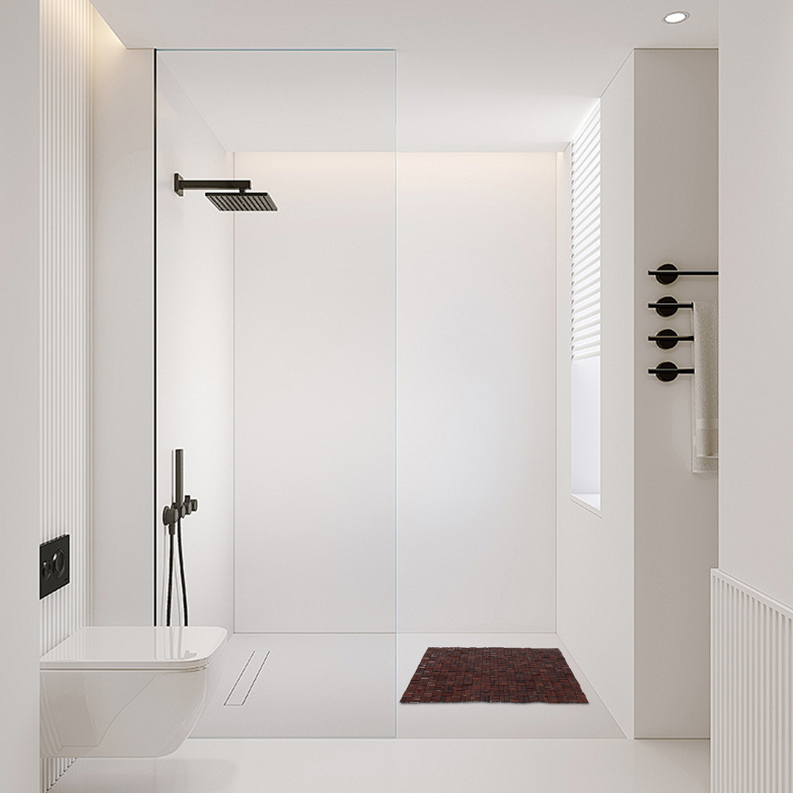 Tapis de bain pliable en bambo - Bamboo Bath Mat avis et prix