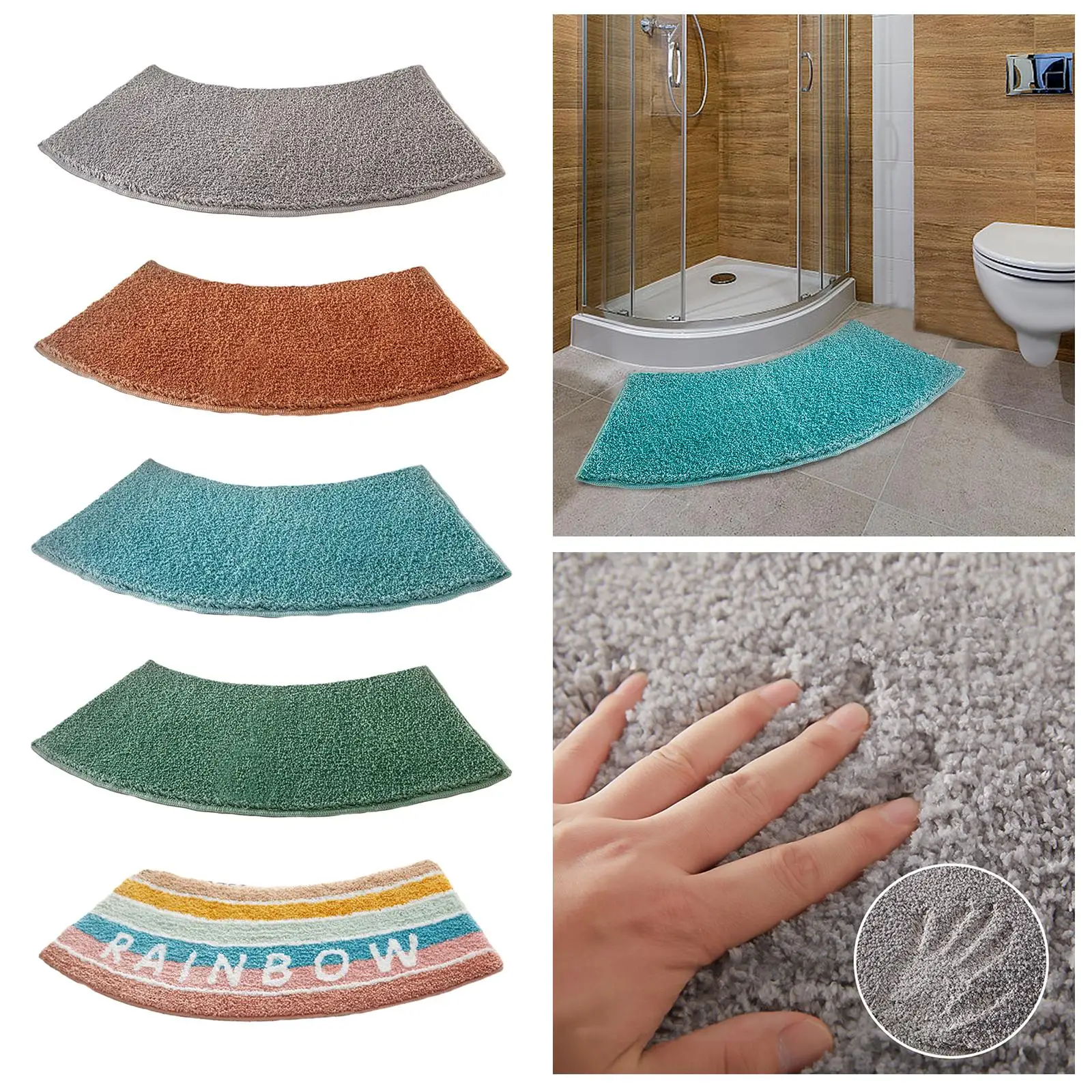 Tapis de douche incurvé, tapis - Bamboo Bath Mat avis et prix