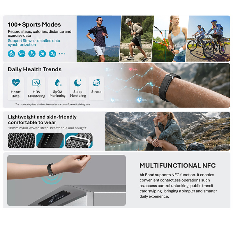 Bracelet intelligent VALDUS Ai - Health Wellness Bracelet avis et prix
