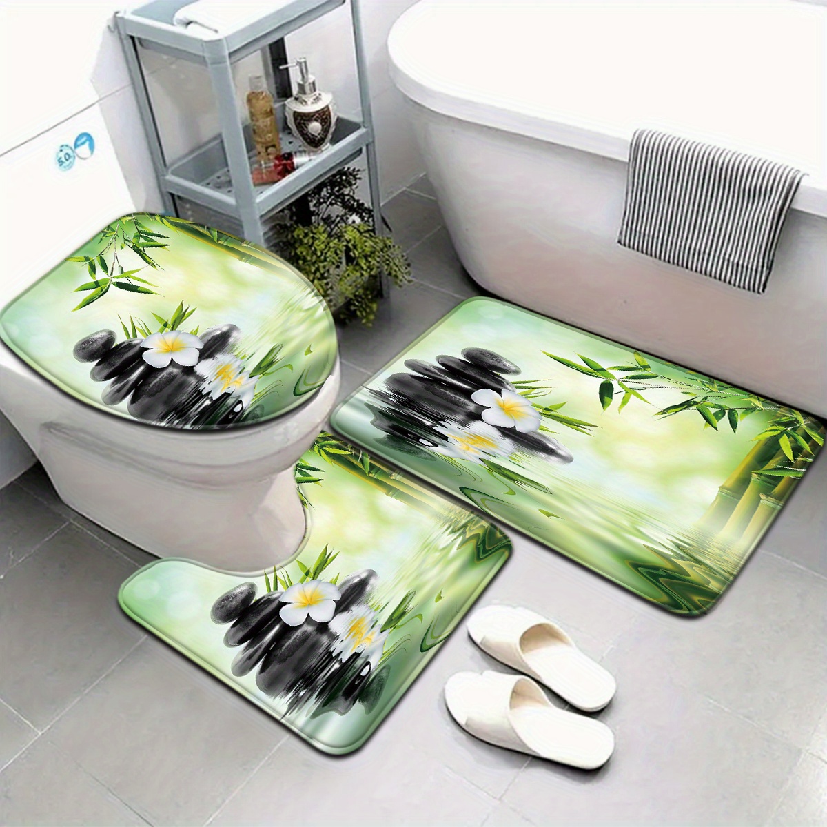Ensemble de siège de toilette  - Bamboo Bath Mat avis et prix