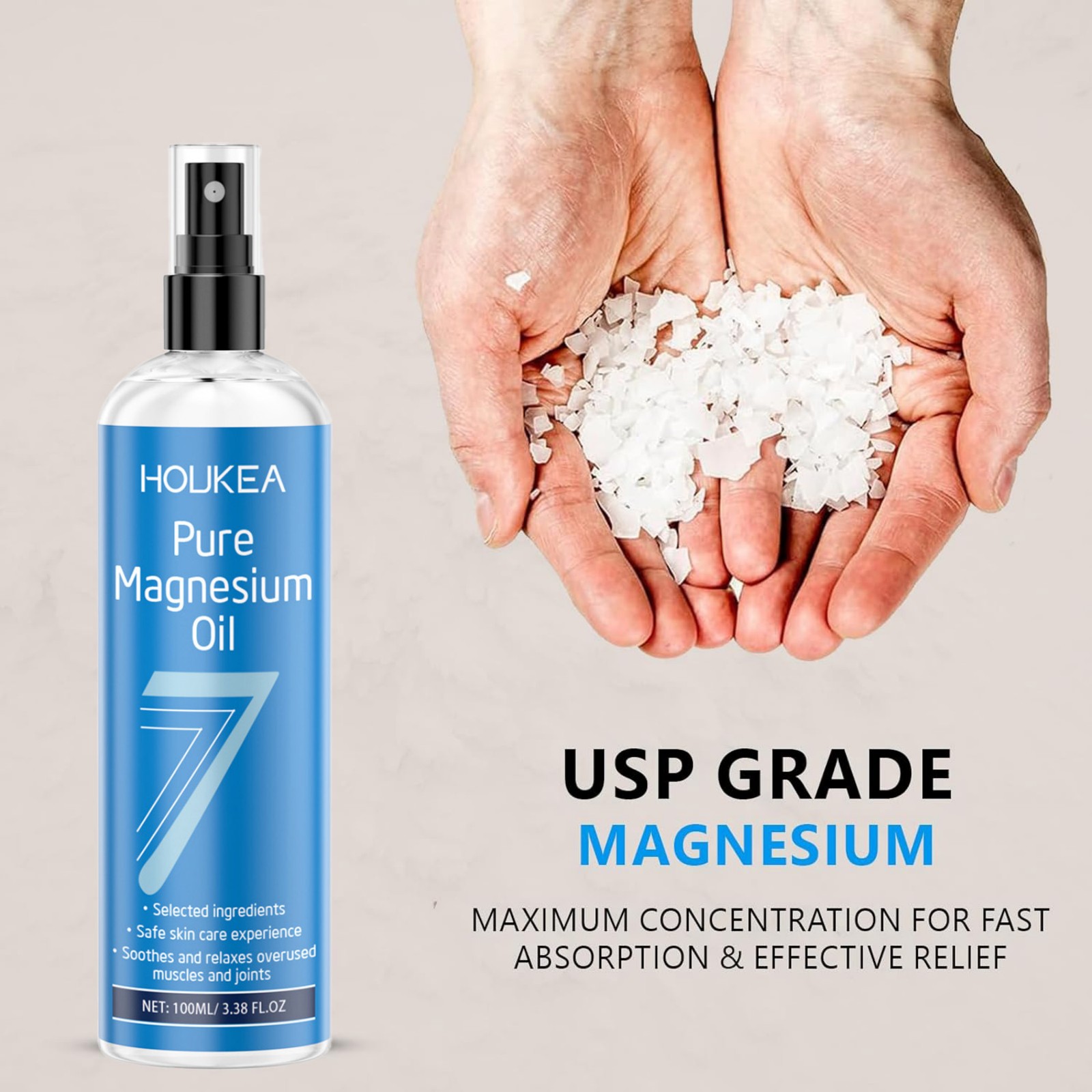 Huile de magnésium pure en spr - Bath Salts Magnesium avis et prix