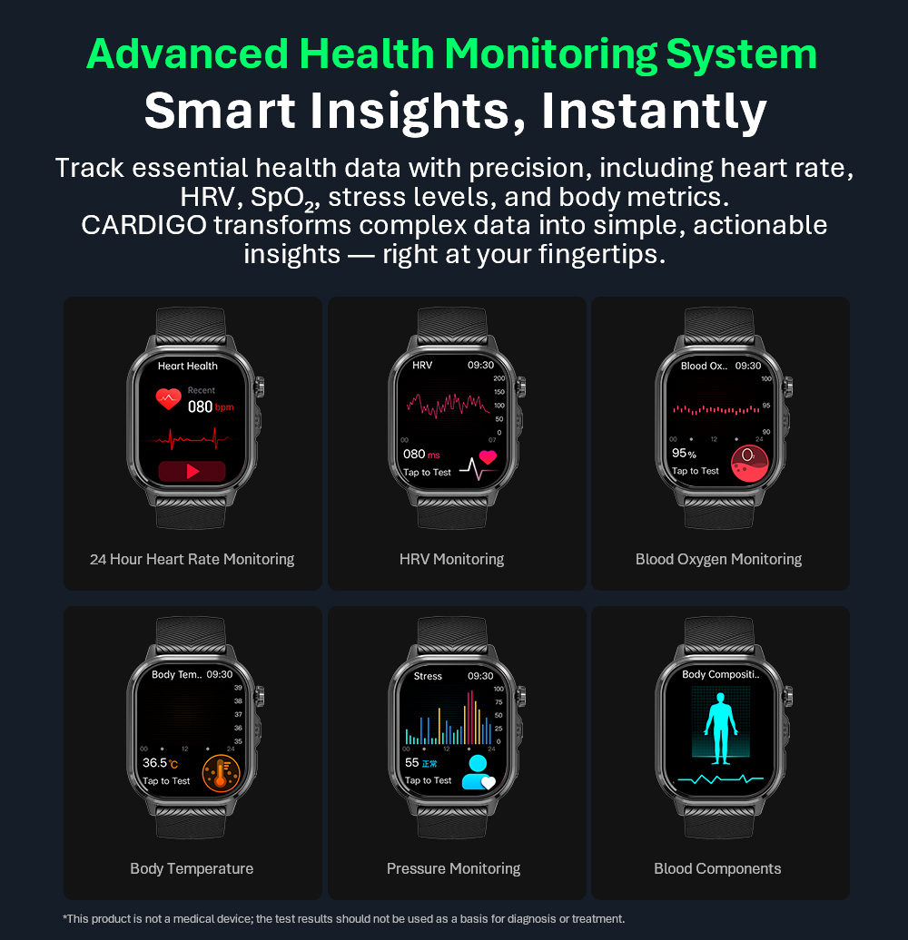 VALDUS CARDIGO Montre connecté - Health & Wellness Unlimited avis et prix